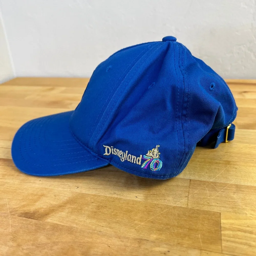 Disney Hat Mickey Mouse Cap Disneyland 70th Anniversary Youth Blue Adjustable